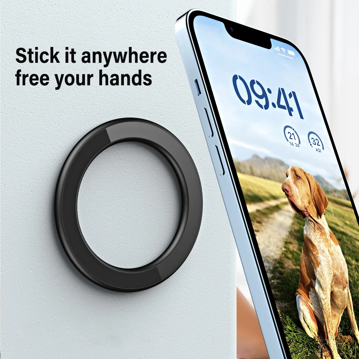 حامل حلقي مغناطيسي لاصق قوي مت - مراجعة Phone Accessories Holder Car وسعره