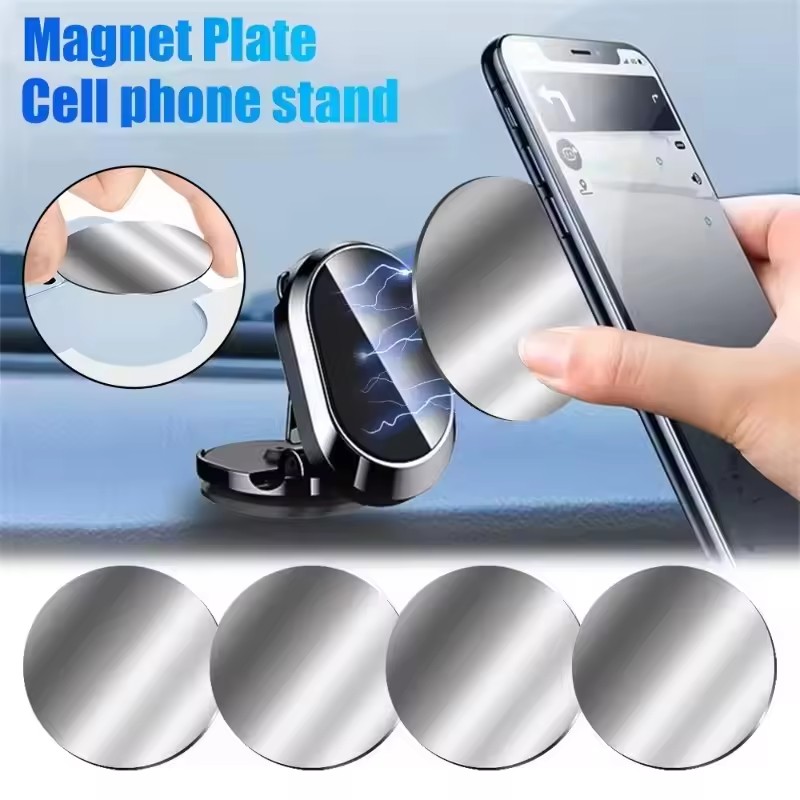 1/50 قطعة من ملصقات الصفائح ال - مراجعة Phone Accessories Holder Car وسعره